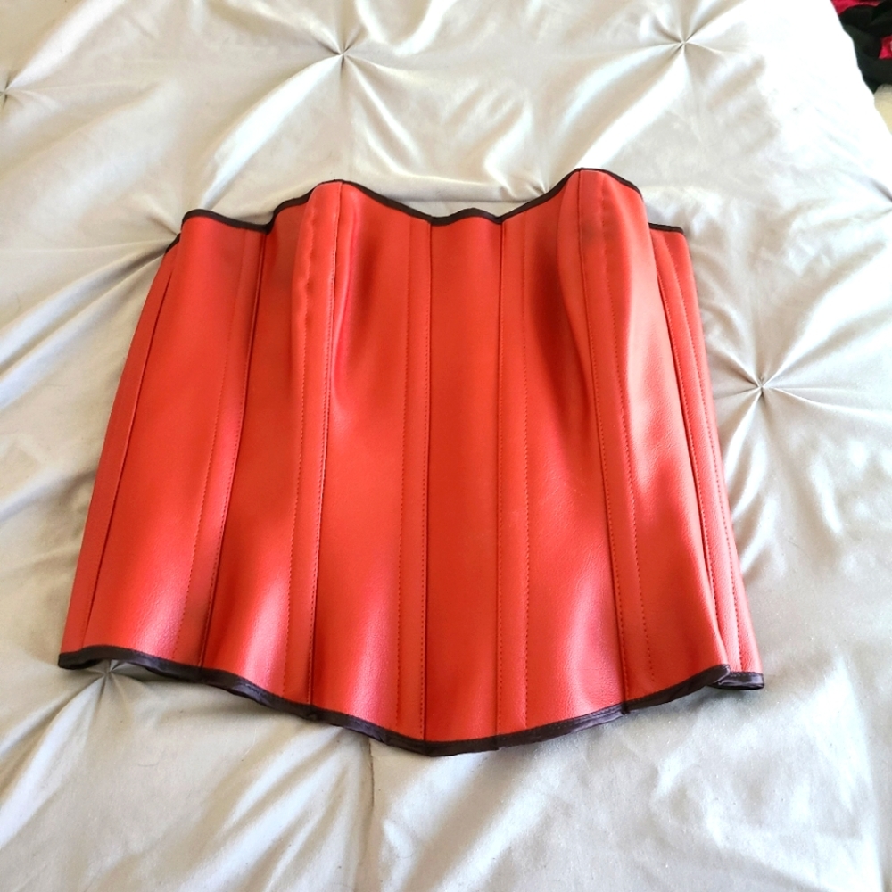 Red Corset or burgundy